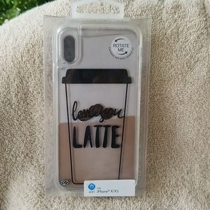 ONN IPHONE X/XS CASE "LOVE YOU LATTE" NEW IN BOX